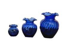 dartington glass vases blue for sale dartington glass vases blue for sale STAINES-UPON-THAMES