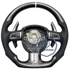 Volante de fibra de carbono real para audi a4 a5 s4 s5 s6 s8 b7 b8 adequado para a5s5 comprar usado  Enviando para Brazil