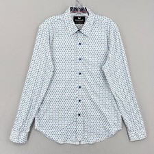 Camisa masculina Buttercloth manga longa com botões M branca estampa de hélice de aviação comprar usado  Enviando para Brazil