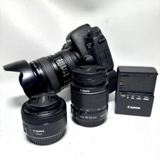 Lente macro Canon EOS 6D DSLR com 24-105mm USM, 50mm, 18-55mm, aderência! (WMP011985) comprar usado  Enviando para Brazil