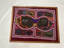Usado, Arte bordada vintage Mola têxtil gato emoldurada 16x12 polegadas comprar usado  Enviando para Brazil