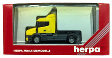 Trator Herpa 145657 Scania 124L 400 T-Cab 4 x 2 escala 1:87 - Amarelo - Na caixa comprar usado  Enviando para Brazil