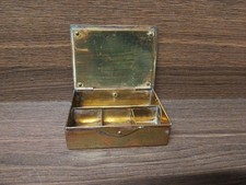 Brass stamp box for sale  PORTH