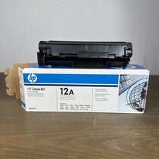 Usado, Cartucho de impressão de toner preto HP LaserJet 12A Q2612A genuíno - caixa aberta novo comprar usado  Enviando para Brazil
