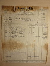 Ancienne facture grenoville d'occasion  Lecelles