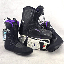 Botas de snowboard Salomon Pearl para mujer negras EE. UU. talla 9,5 UK 8 EUR 40 segunda mano  Embacar hacia Argentina