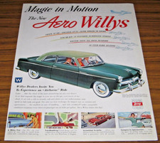 1952 anúncio impresso The New Aero Willys 2 portas pelos fabricantes do Jeep comprar usado  Enviando para Brazil