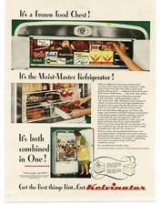 1945 Kelvinator Moist Master Geladeira Freezer Impressão Vintage Anúncio comprar usado  Enviando para Brazil