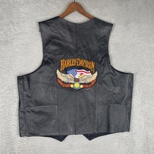 Colete de couro Harley Davidson remendado masculino 2XL 52 preto motociclista personalizado comprar usado Colete de couro Harley Davidson remendado masculino 2XL 52 preto motociclista personalizado comprar usado  Enviando para Brazil