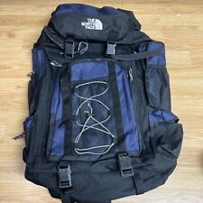 Usado, Mochila azul y negra North Face 65 litros camping senderismo leer descripción segunda mano  Embacar hacia Argentina