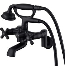 Torneira de parede Clawfoot para banheira com chuveiro de mão preto fosco comprar usado  Enviando para Brazil