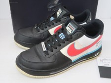 Usado, Nike Air Force 1 '07 QS Motorsport AH8462-004 28cm US10 preto corrida azul branco comprar usado  Enviando para Brazil