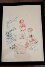 Gravure encadrée signée d'occasion  Nantes-