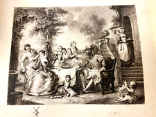 Scène famille graveurs d'occasion  Gommegnies