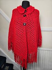Red handmade crochet for sale  ILFORD