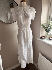 White vintage pinafore for sale  GLOUCESTER