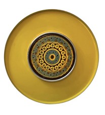 Bandeja de alumínio esmalte amarelo e azulejo MCM estilo moderno dinamarquês comprar usado  Enviando para Brazil