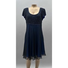 Vestido Feminino Bieff Basix David York Antigo 12 Azul Frisado Seda Império Cintura Regência comprar usado  Enviando para Brazil