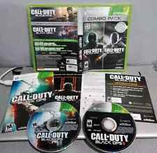 Pacote combo Call Of Duty Black Ops 1 e 2 na caixa com inserção não resgatada - Xbox 360 comprar usado  Enviando para Brazil