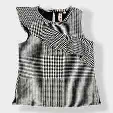 Usado, Blusa Anthropologie Dolan Callan com babados Houndstooth tamanho M comprar usado  Enviando para Brazil
