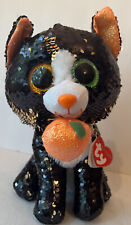 Lentejuelas Ty Baby Halloween Gato Jinx Cambio de Color 10" 25cm Medianas segunda mano  Embacar hacia Argentina