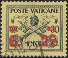 Vaticano 1931 sopra usato  Rende
