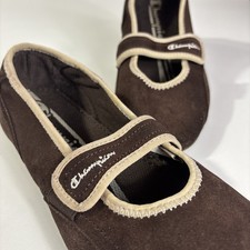 Tênis Rasteiro Champion Mary Jane Feminino Tamanho 8.5 Couro Marrom Conforto Slip On comprar usado  Enviando para Brazil