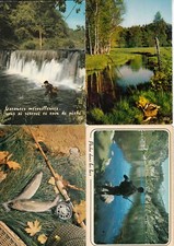 Lot postcards fishing d'occasion  Expédié en Belgium