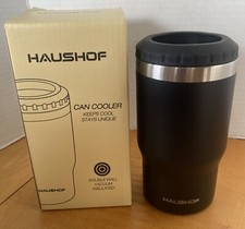 Usado, HAUSHOF 12 oz refrigerador de lata 4 em 1 lata isolante de parede dupla latas de aço inoxidável comprar usado  Enviando para Brazil