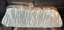 Silver satin dressy for sale  Green Bay