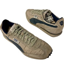 Tênis esportivo vintage anos 80 Puma Powercat II cinza camurça azul OG tênis de corrida 11 comprar usado  Enviando para Brazil