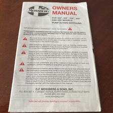 Mossberg owners manual d'occasion  Expédié en Belgium
