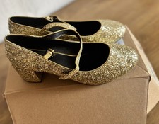 Gold ballet pumps for sale  INVERNESS