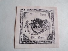 Exlibris klischee tto gebraucht kaufen  Würzburg