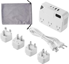 Conversor de tensão VEVOR Step Down 220V para 110V adaptador de viagem com 2 portas USB C, usado comprar usado  Enviando para Brazil