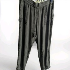 Khaki green embroidered for sale  WITNEY