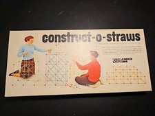 PARKER BROTHERS CONSTRUCT-O-STRAWS DE 1964 - PARECE COMPLETO! comprar usado  Enviando para Brazil