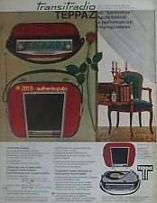 Publicite teppaz transitradio d'occasion  Cires-lès-Mello