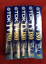 Tdk 180 vhs for sale  YORK