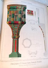 EXAMPLES OF ANTIENT PULPITS  in ENGLAND DOLLMAN - CHURCH lecturns  illus 1849, usado comprar usado  Enviando para Brazil
