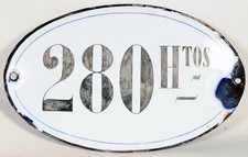 French plaque enamel d'occasion  Expédié en Belgium