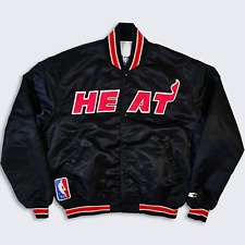 Jaqueta Bombardeiro Miami Heat Vintage Anos 90 Starter Cetim - Preto e Vermelho NBA Basquete comprar usado  Enviando para Brazil