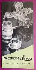 Leica brochure pubblicitaria usato  Italia