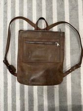 Mochila de couro Parker Clay Miramar marrom com zíper dourado comprar usado  Enviando para Brazil