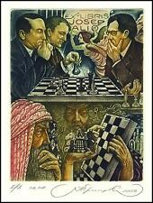 Kirnitskiy Sergey 2004 Exlibris C4 Chess Schach Echecs Scacchi Szachy Erotic 92 na sprzedaż  PL