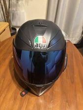 Usado, Capacete de rosto inteiro agv K-3 SV preto fosco com interfone #PCBE4T comprar usado  Enviando para Brazil