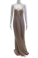 Vestido feminino Galvan London sem mangas com zíper decote namorada nude tamanho 6 comprar usado  Enviando para Brazil