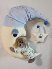 Vintage Lua Crescente, urso de pelúcia, estrela de pelúcia decoração pendurada 1992. Grande 17x21. comprar usado  Enviando para Brazil