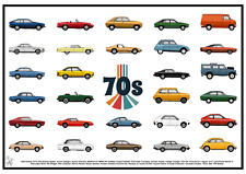 Poster cars 1970 for sale  SWINDON