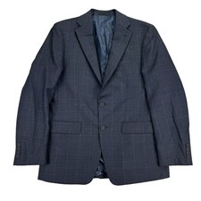 Jaqueta Calvin Klein Masculina X Slim Fit Mistura de Lã Janela Azul Marinho Escuro 42R comprar usado  Enviando para Brazil